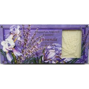 SAF Lavender Scented White Imprinted Floral Soaps set of 3 boxed gift set